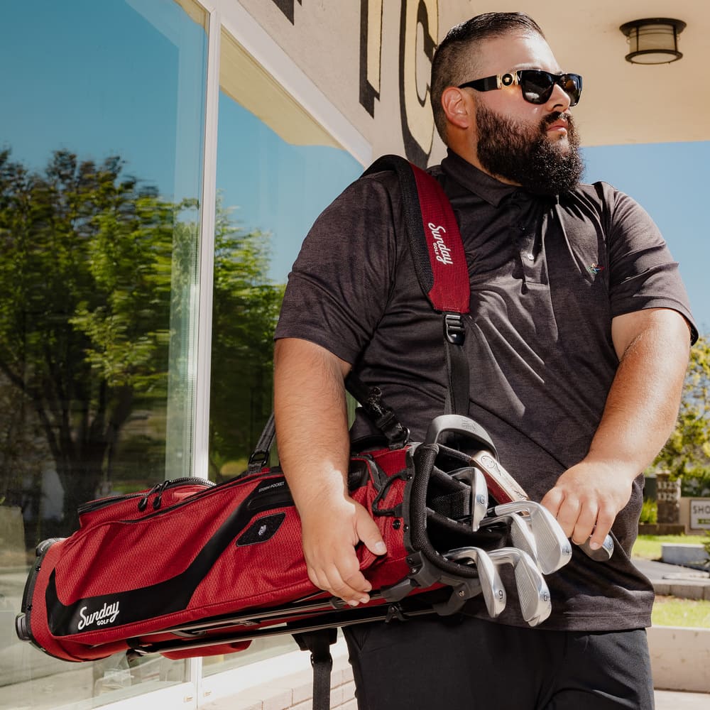 SUNDAY GOLF EL CAMINO WALKING BAG - RON BURGUNDY