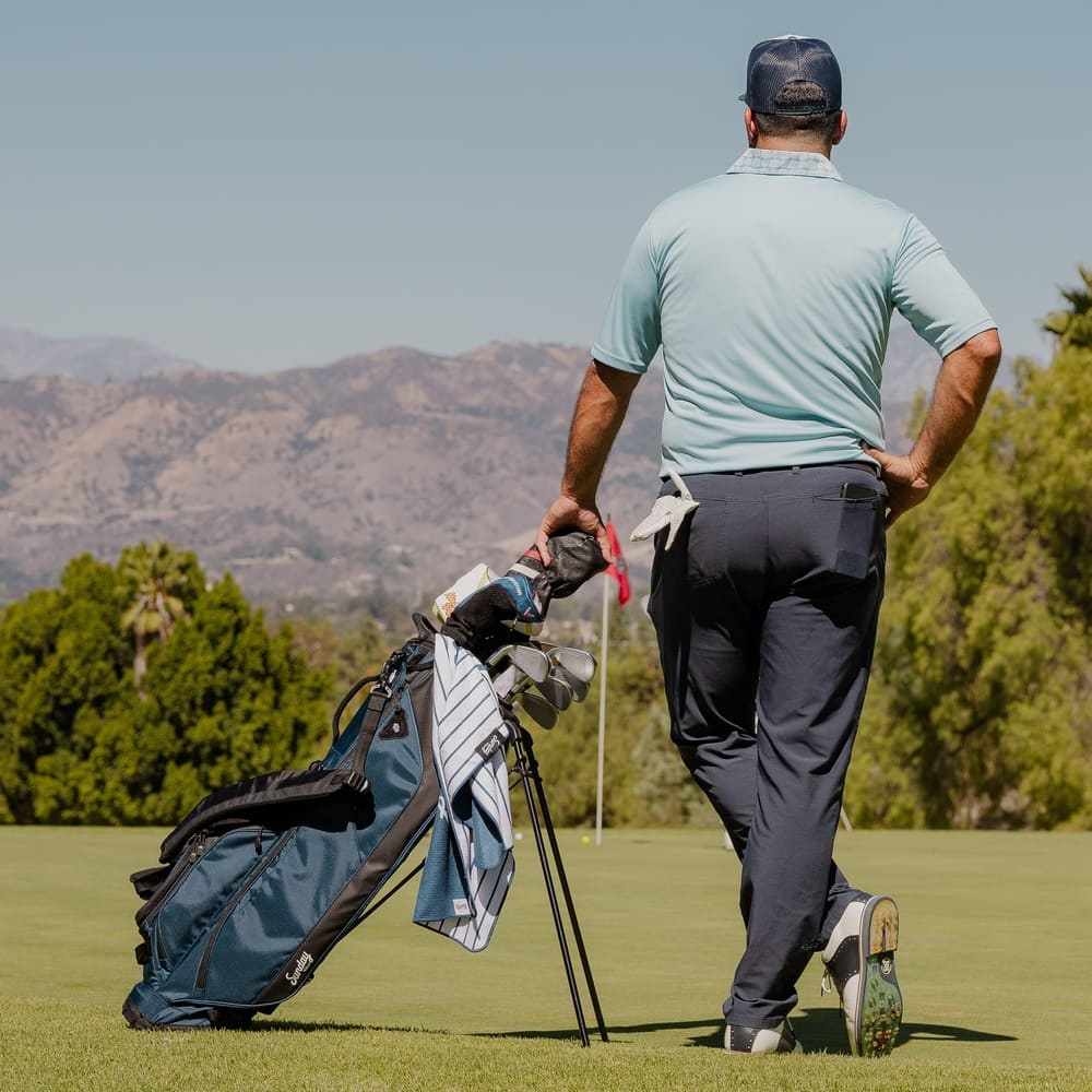 SUNDAY GOLF RYDER 23 STAND BAG - NAVY BLUE