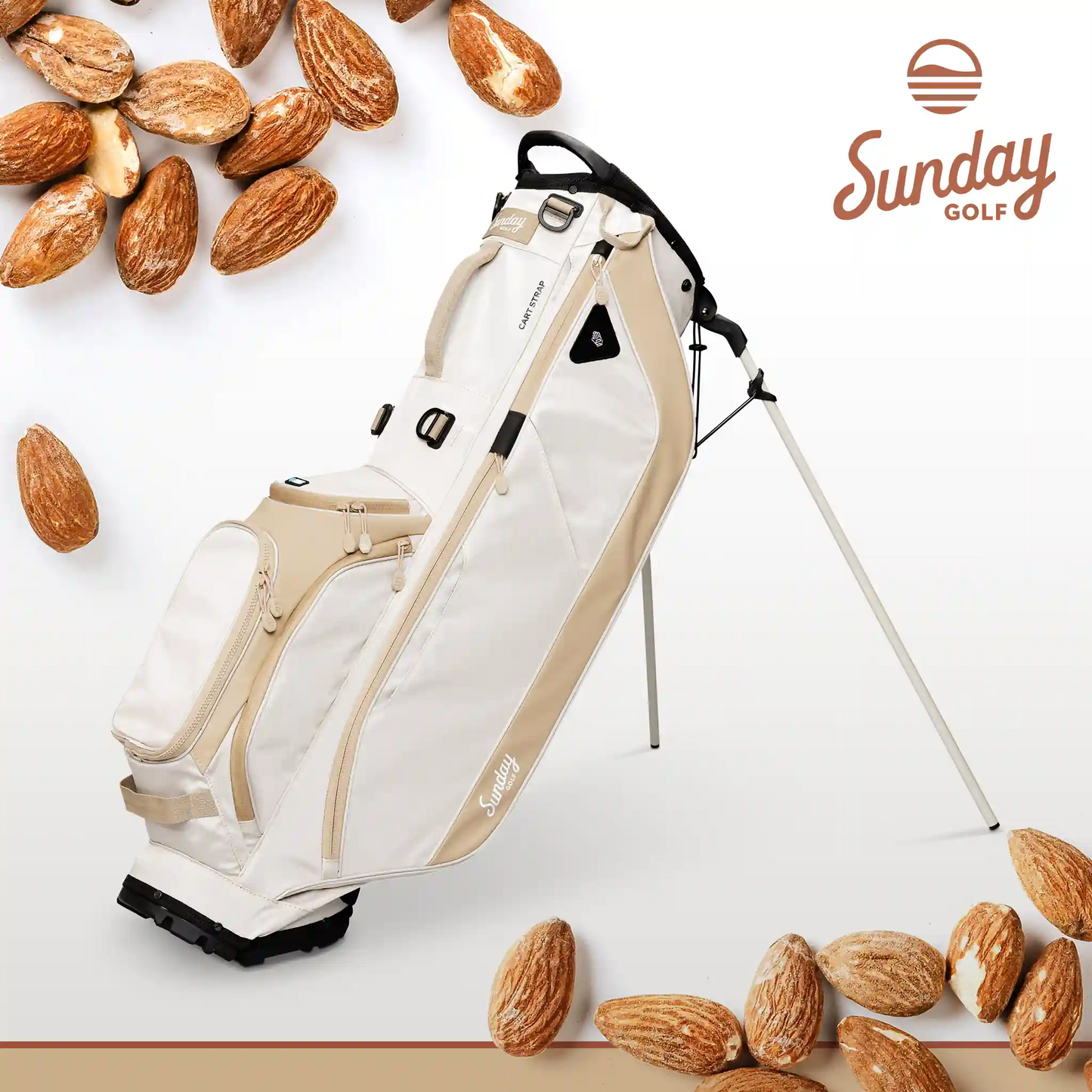 SUNDAY GOLF RYDER 23 STAND BAG - TOASTED ALMOND