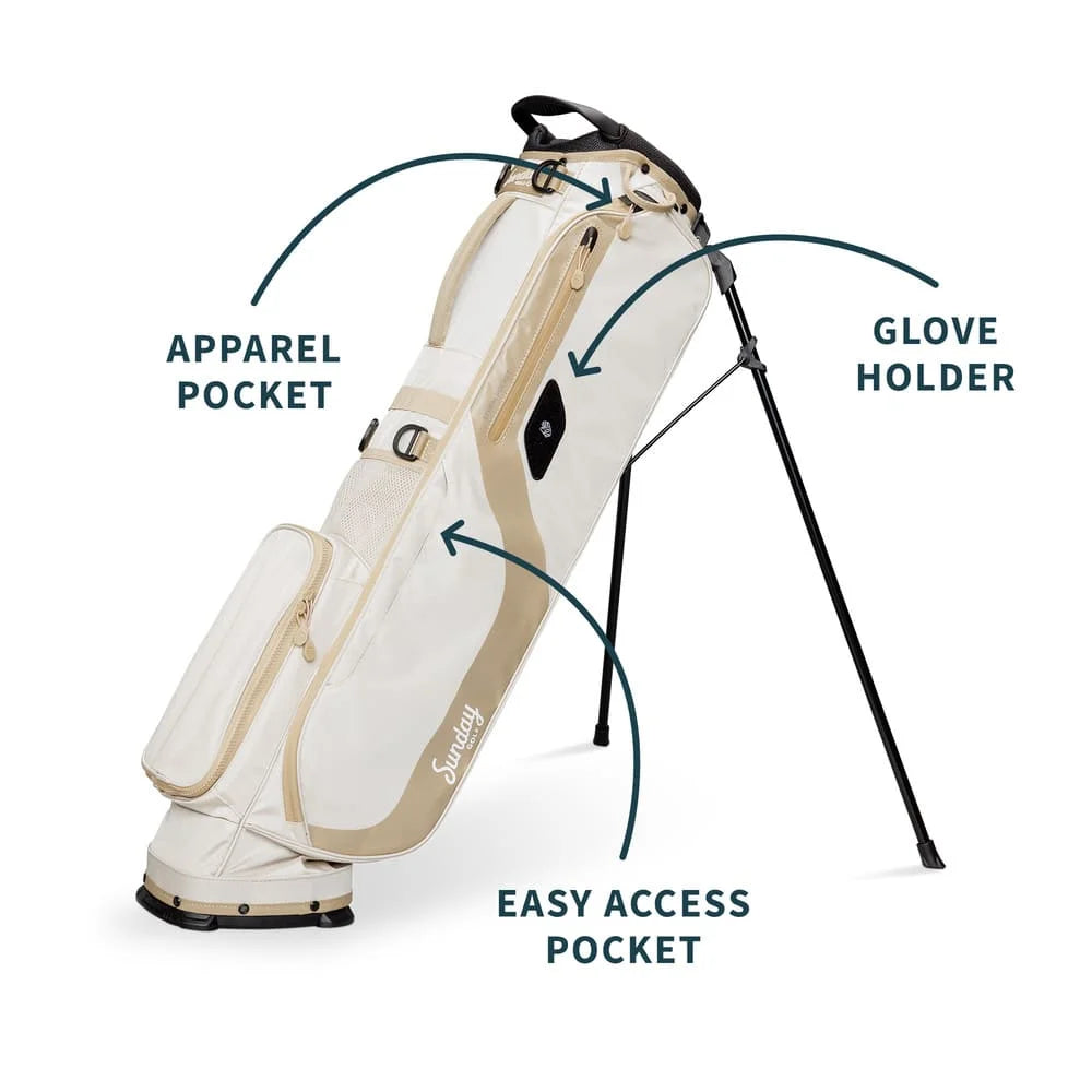 SUNDAY GOLF EL CAMINO WALKING BAG - TOASTED ALMOND
