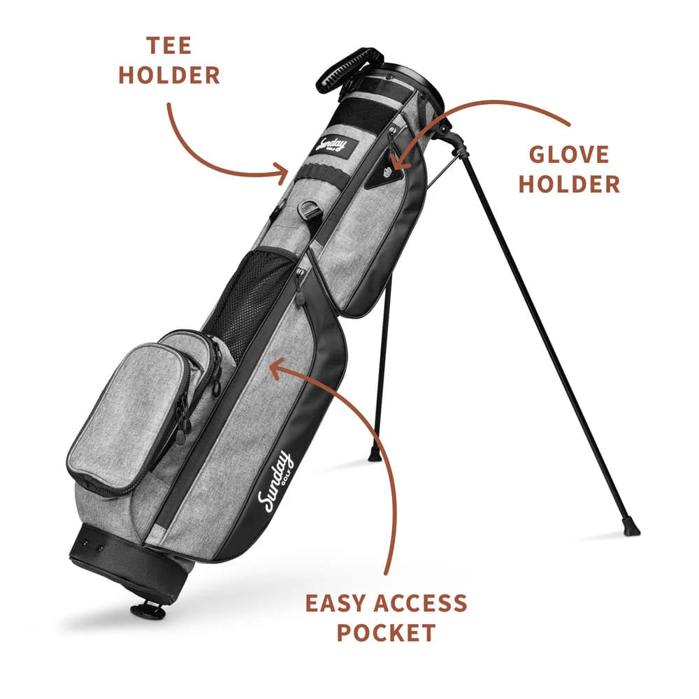SUNDAY GOLF LOMA XL STAND BAG - HEATHER GRAY