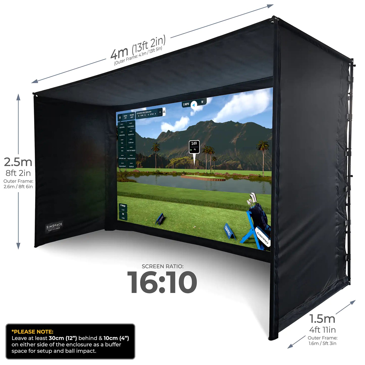 SIMSPACE GOLF ENCLOSURE (6 SIZES)