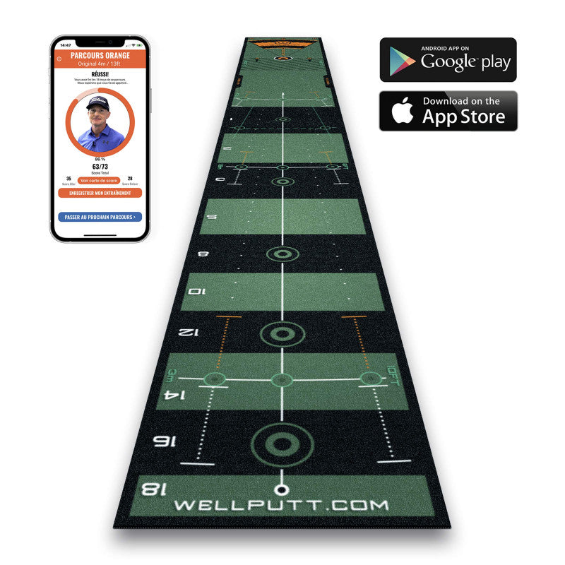 WELLPUTT 4M PUTTING MAT - CLASSIC