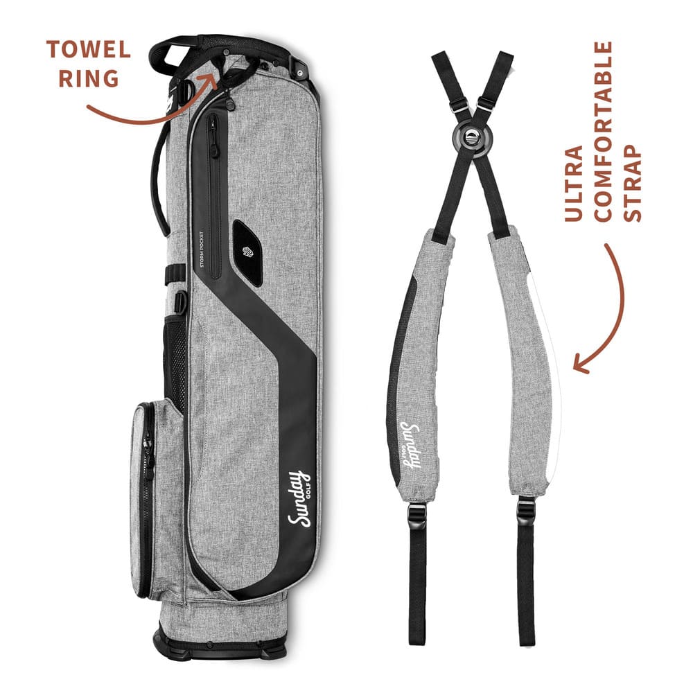SUNDAY GOLF EL CAMINO WALKING BAG - HEATHER GRAY