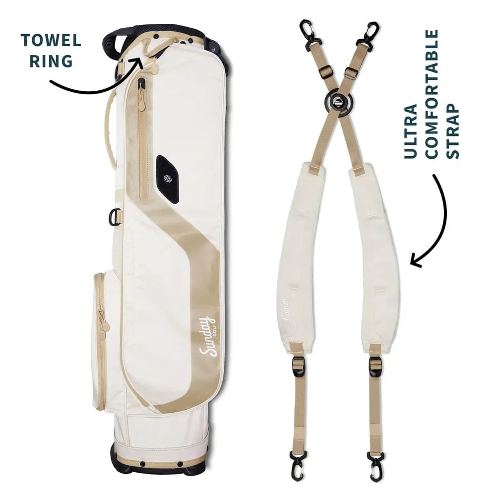 SUNDAY GOLF EL CAMINO WALKING BAG - TOASTED ALMOND
