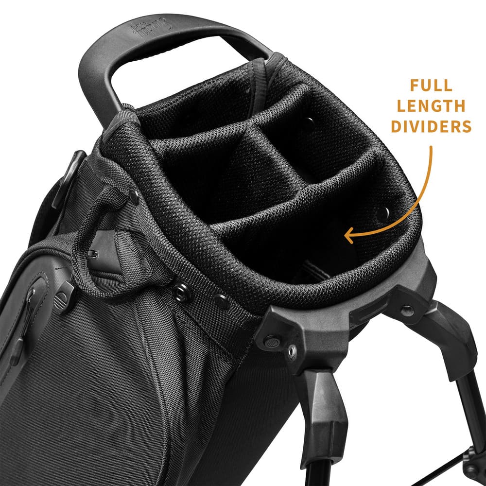 SUNDAY GOLF EL CAMINO WALKING BAG - MATTE BLACK