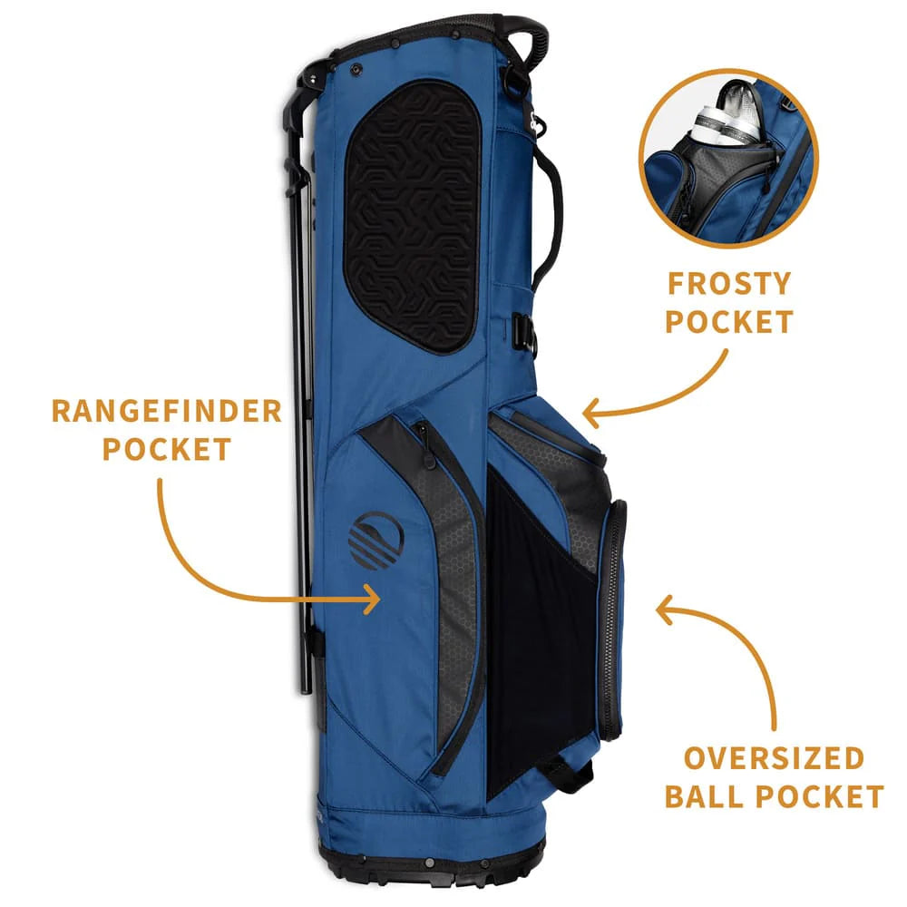 SUNDAY GOLF RYDER 23 STAND BAG - NAVY BLUE