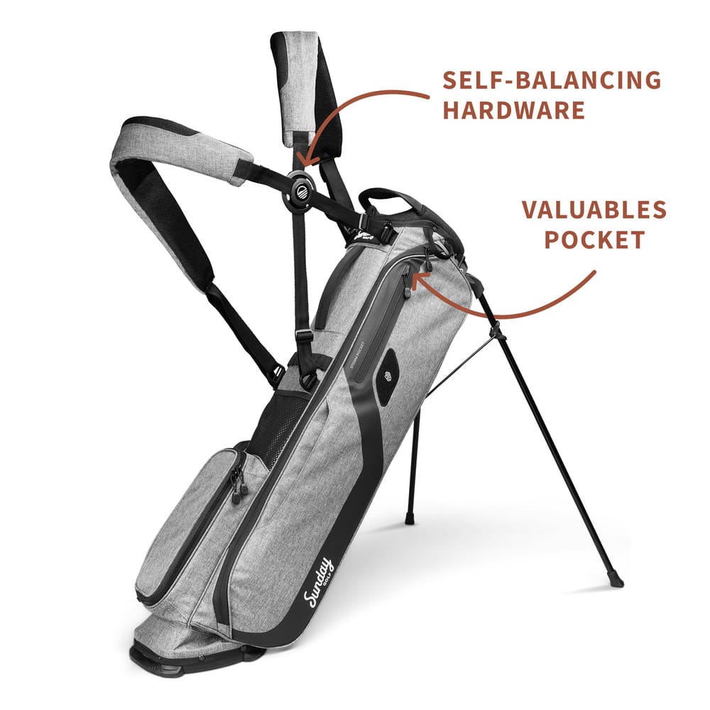 SUNDAY GOLF EL CAMINO WALKING BAG - HEATHER GRAY