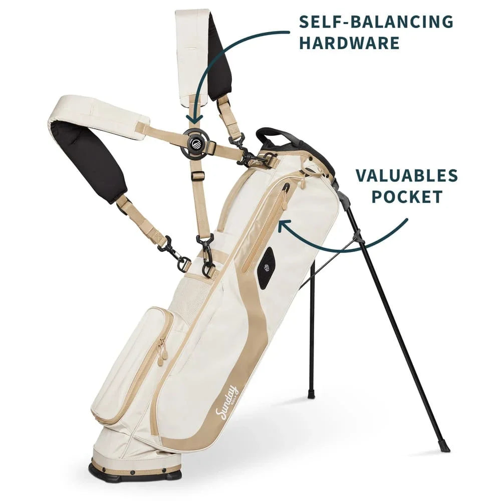 SUNDAY GOLF EL CAMINO WALKING BAG - TOASTED ALMOND