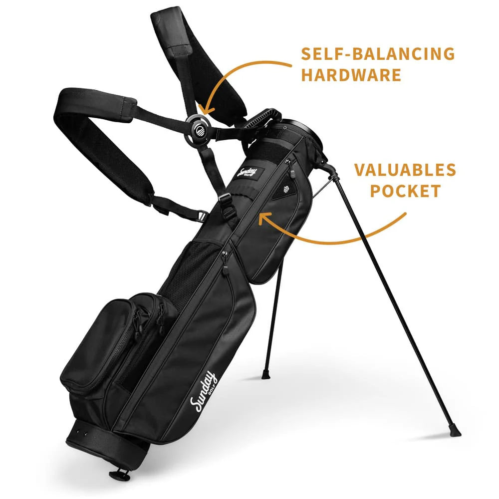 SUNDAY GOLF LOMA XL STAND BAG - MATTE BLACK