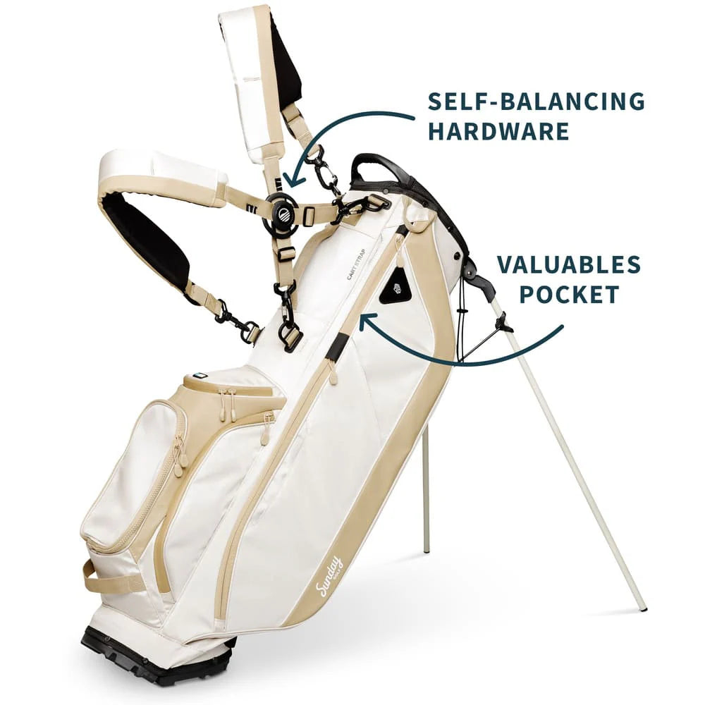 SUNDAY GOLF RYDER 23 STAND BAG - TOASTED ALMOND