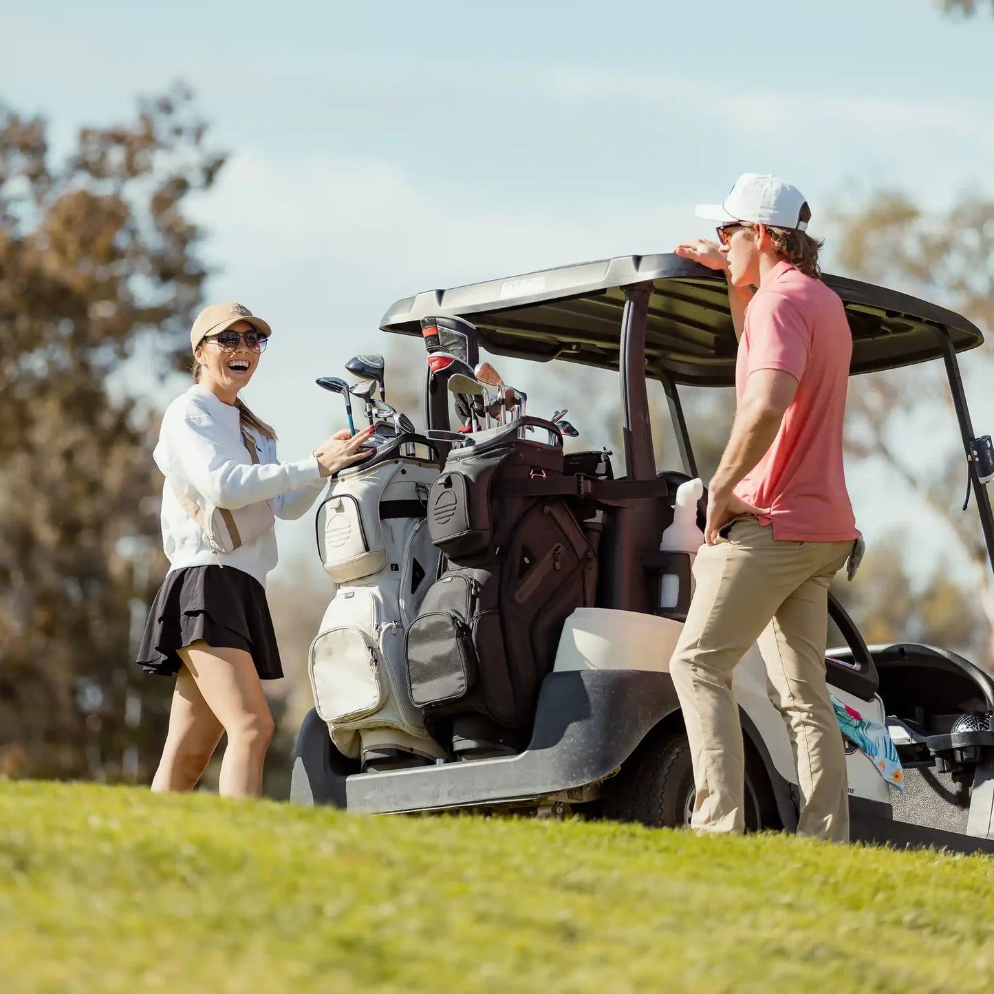 SUNDAY GOLF BIG RIG CART BAG - TOASTED ALMOND
