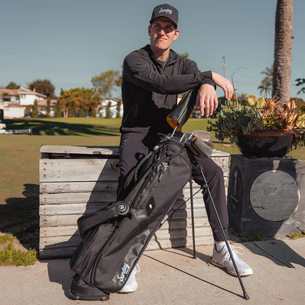 SUNDAY GOLF EL CAMINO WALKING BAG - MATTE BLACK
