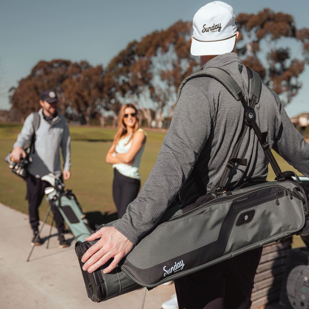 SUNDAY GOLF EL CAMINO WALKING BAG - MIDNIGHT GREEN