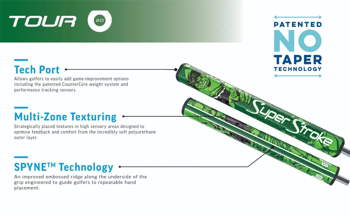 SUPERSTROKE MARVEL TOUR 2.0 - HULK PUTTER GRIP
