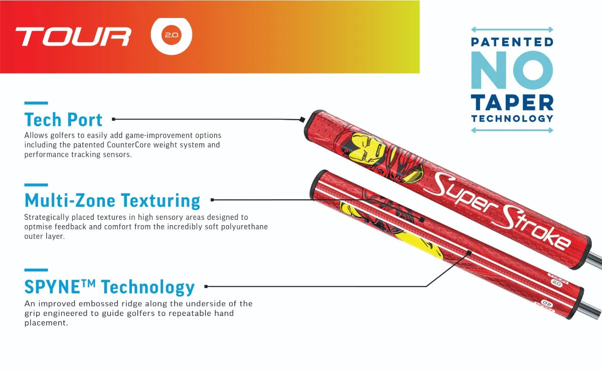 SUPERSTROKE MARVEL TOUR 2.0 - IRON MAN PUTTER GRIP