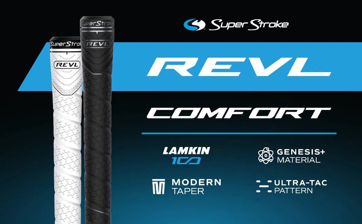 SUPERSTROKE REVL COMFORT GOLF GRIP - WHITE