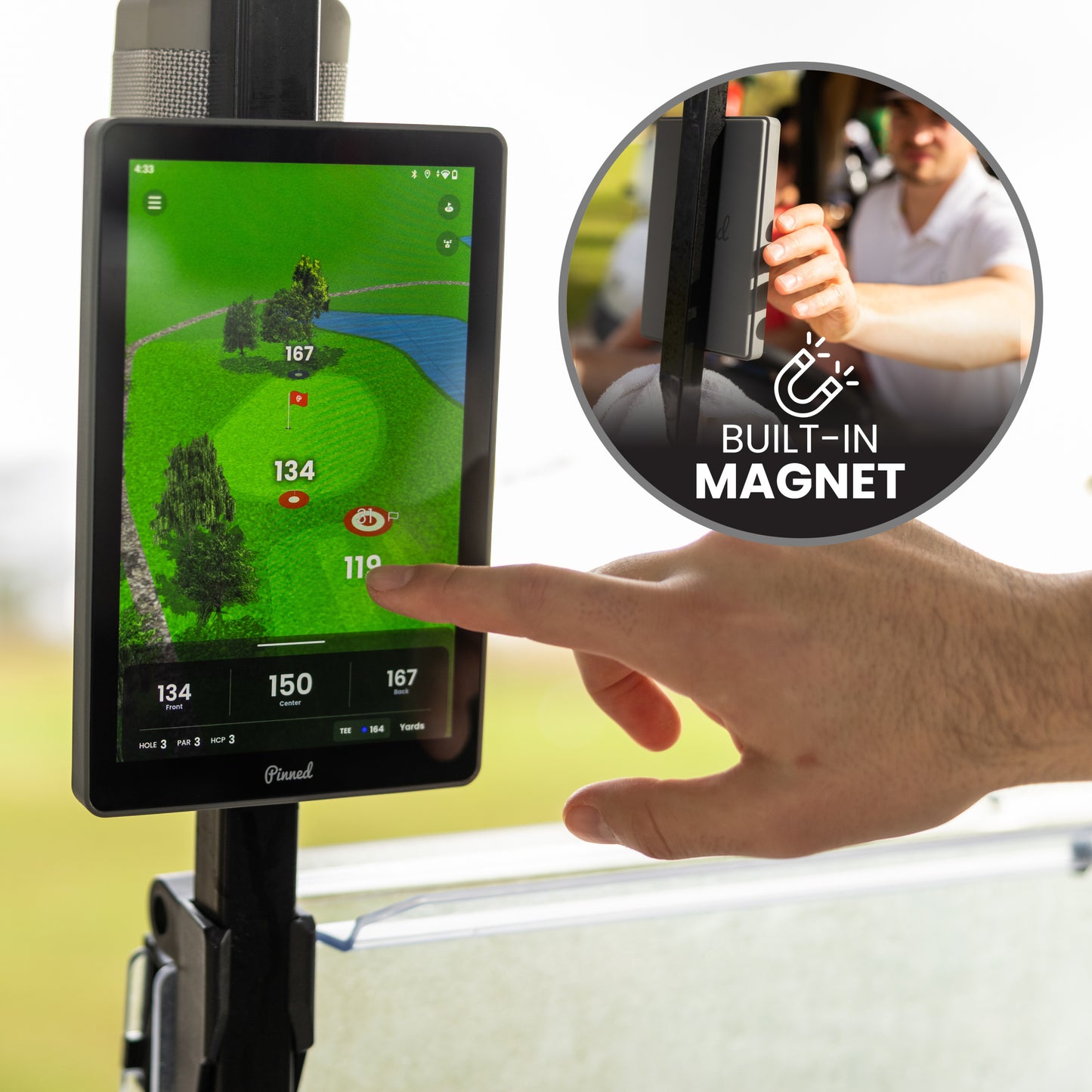 PINNED GOLF THE CADDIE GPS TABLET