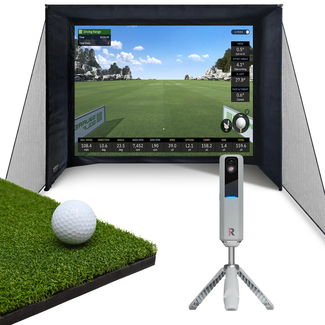 RAPSODO MLM2PRO HOME SIMULATOR BUNDLE