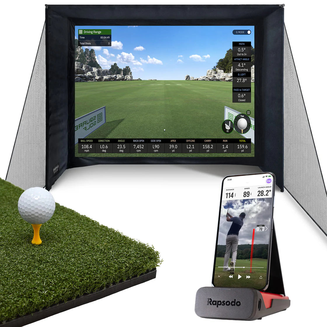 RAPSODO MLM HOME SIMULATOR BUNDLE