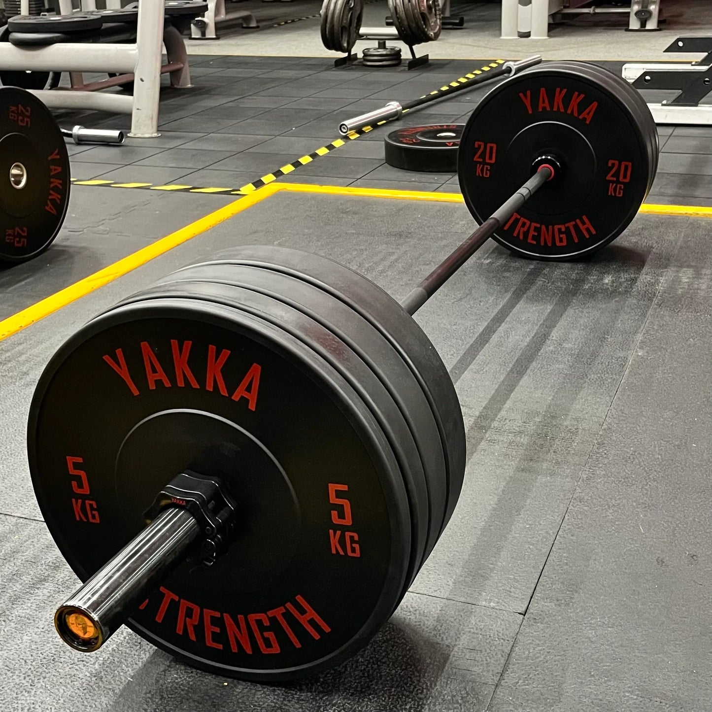 YAKKA STRENGTH BLACK BUMPER PLATES
