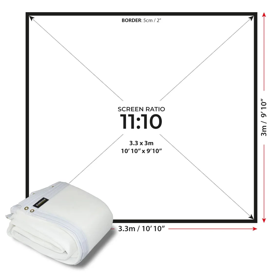 SIMSPACE GOLF IMPACT & NOISE ABSORBING FOAM BACKING SCREEN