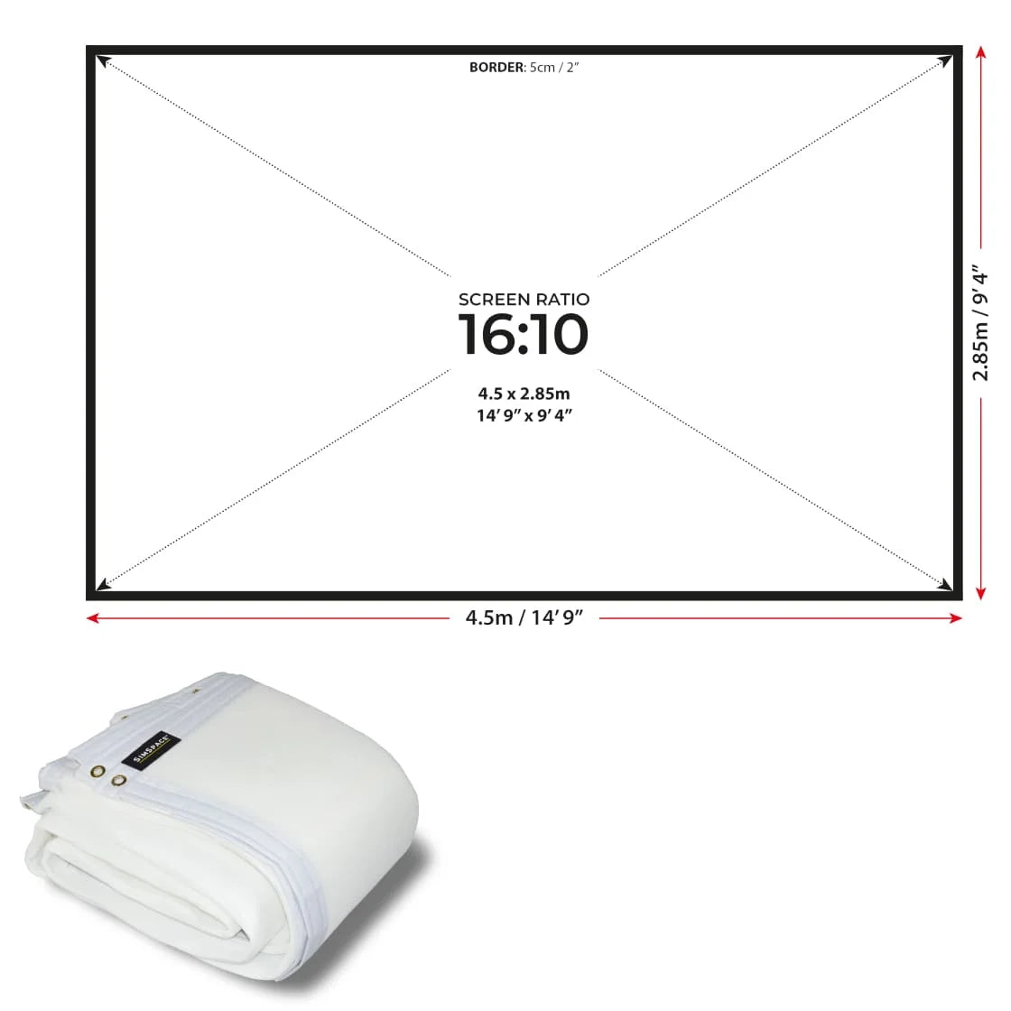 SIMSPACE GOLF IMPACT & NOISE ABSORBING FOAM BACKING SCREEN