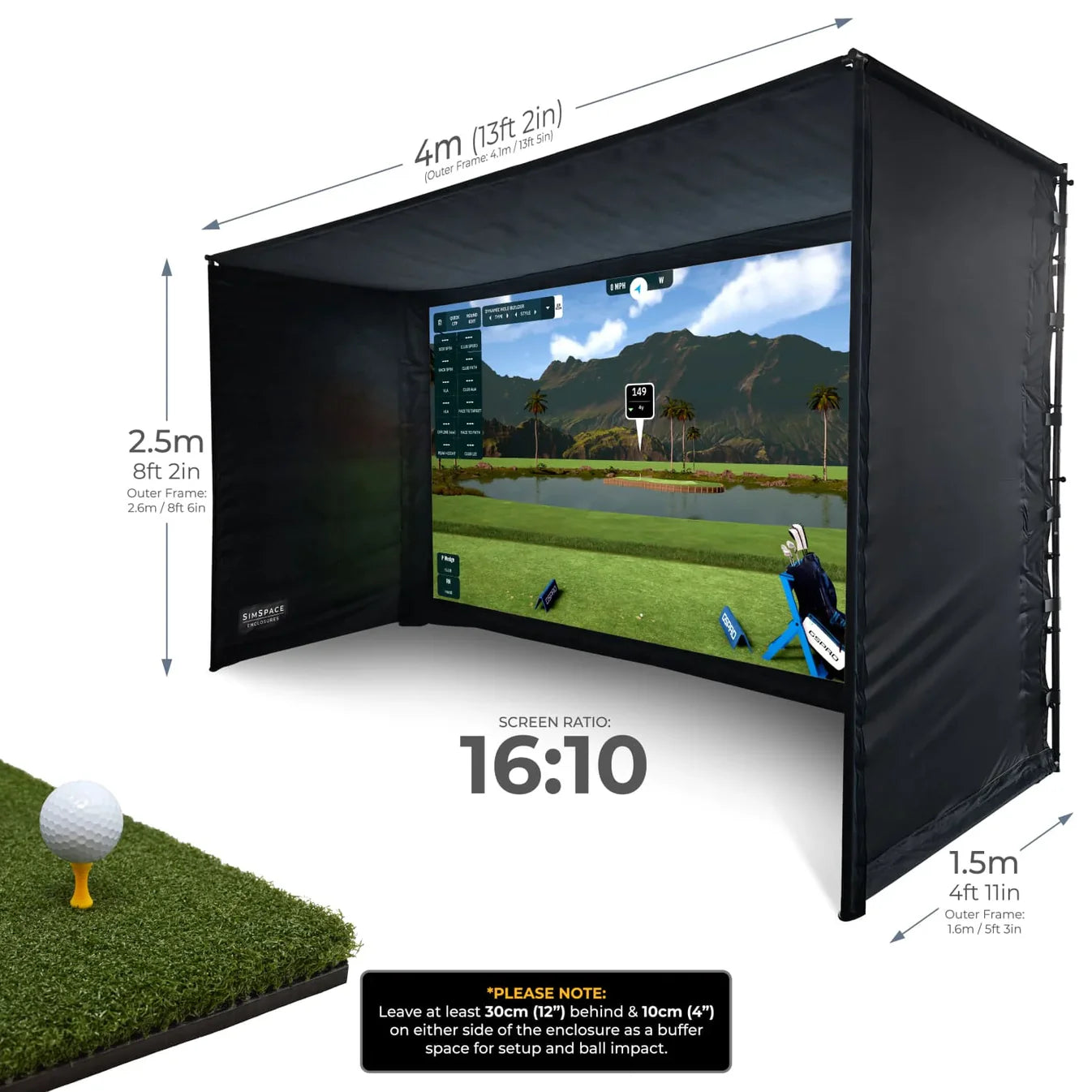 SIMSPACE GOLF ENCLOSURE (6 SIZES)