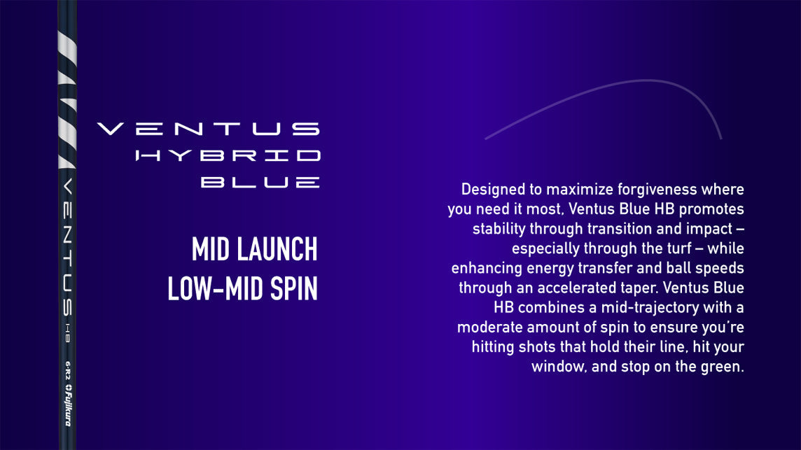 FUJIKURA VENTUS 'VELOCORE' BLACK HYBRID SHAFT