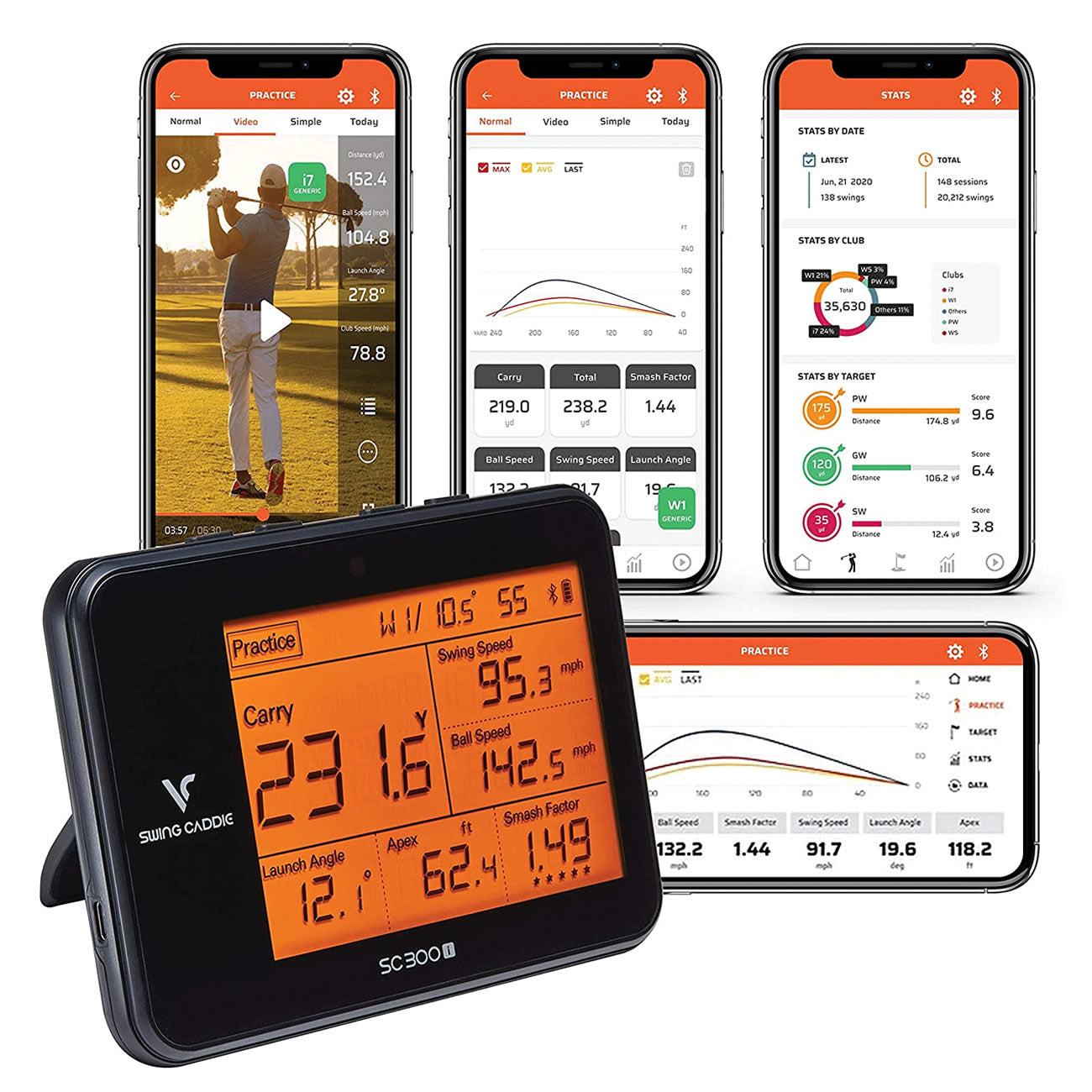 SWING CADDIE SC300i LAUNCH MONITOR