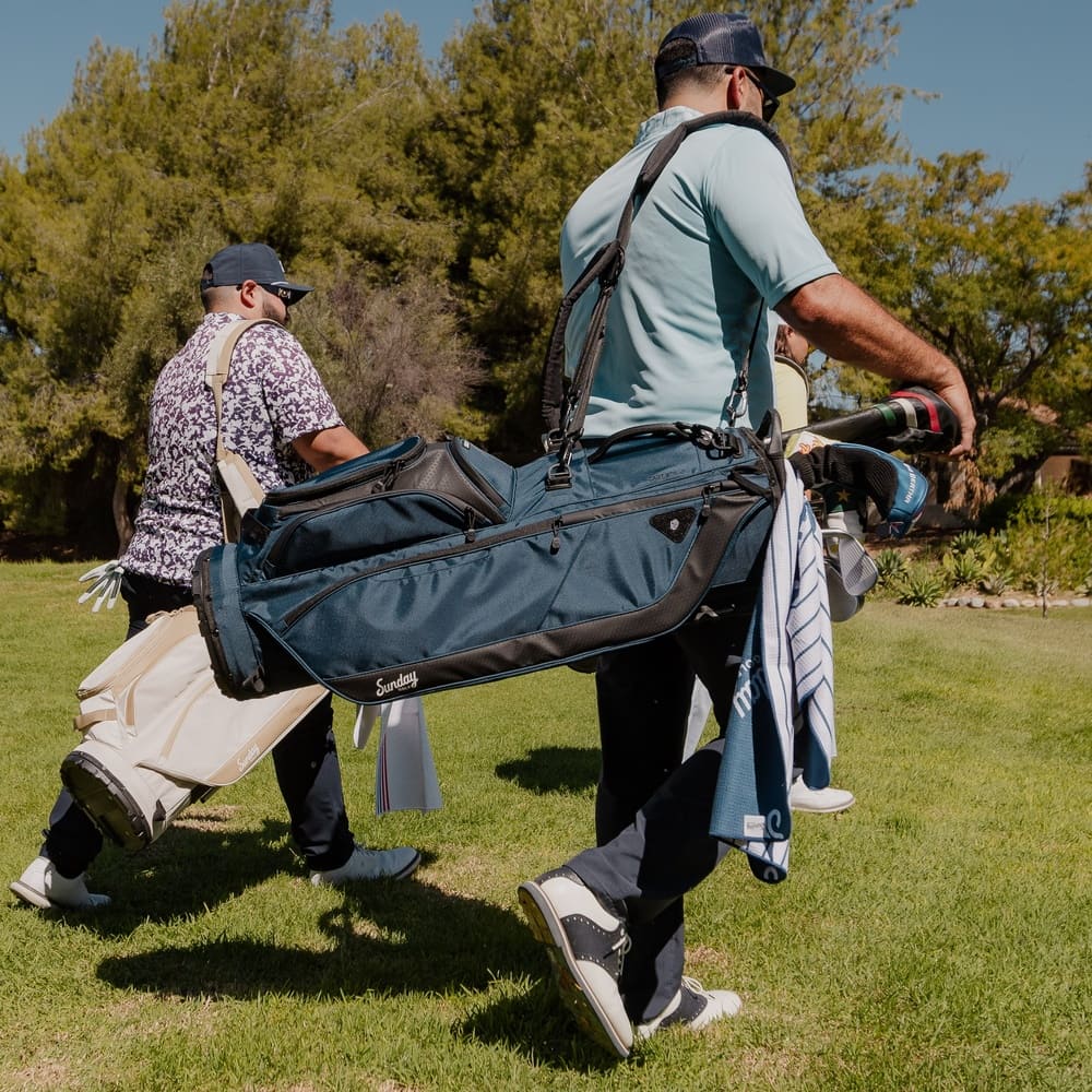 SUNDAY GOLF RYDER 23 STAND BAG - NAVY BLUE