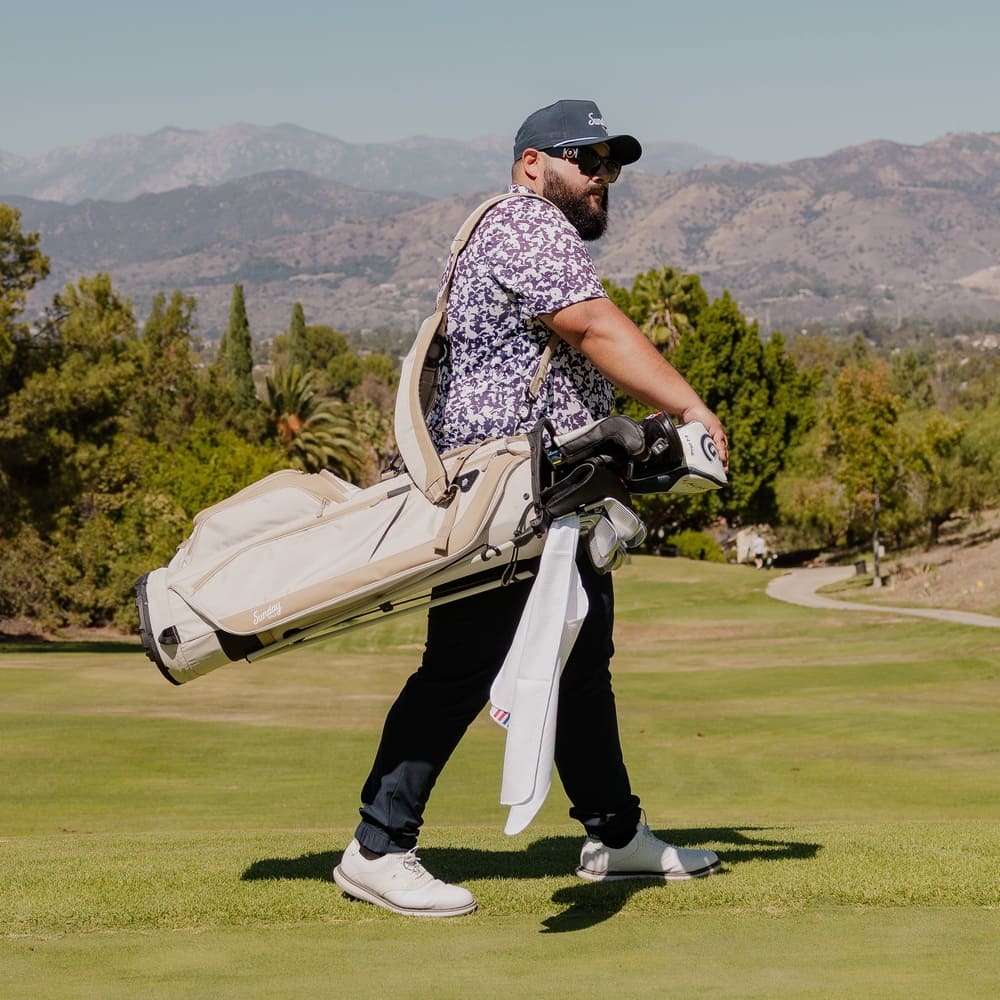 SUNDAY GOLF RYDER 23 STAND BAG - TOASTED ALMOND