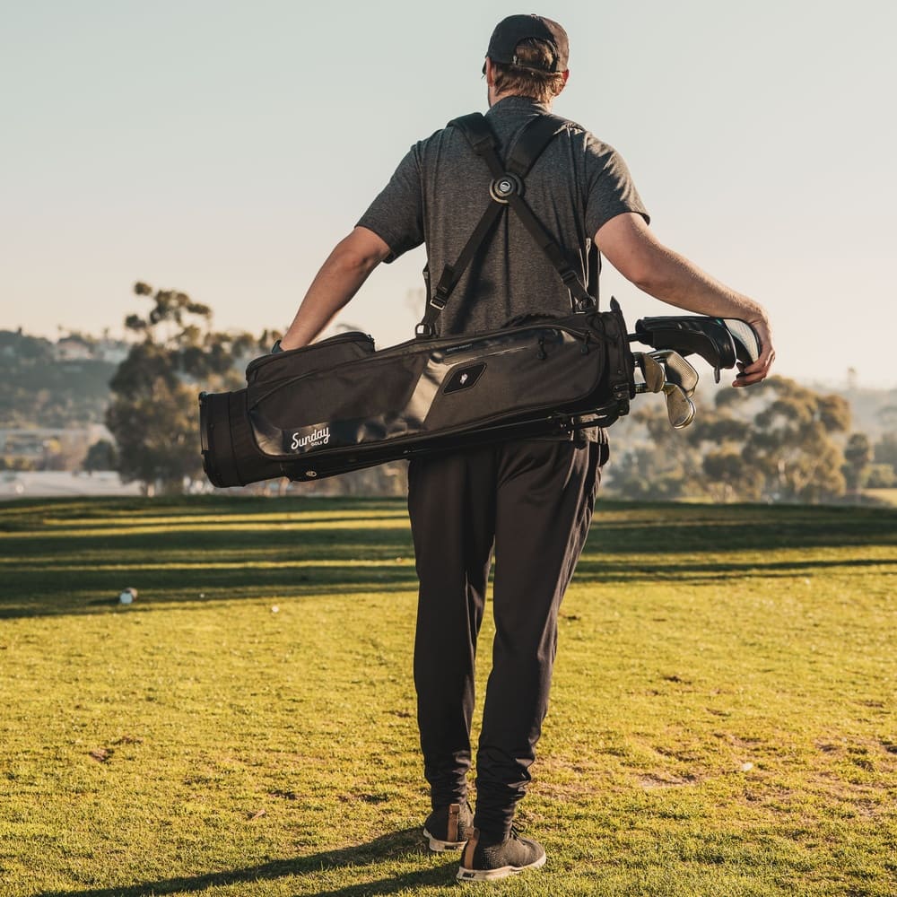 SUNDAY GOLF EL CAMINO WALKING BAG - MATTE BLACK