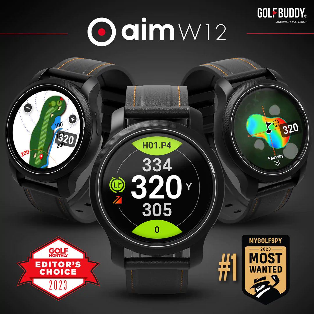 GOLFBUDDY AIM W12 GOLF GPS WATCH