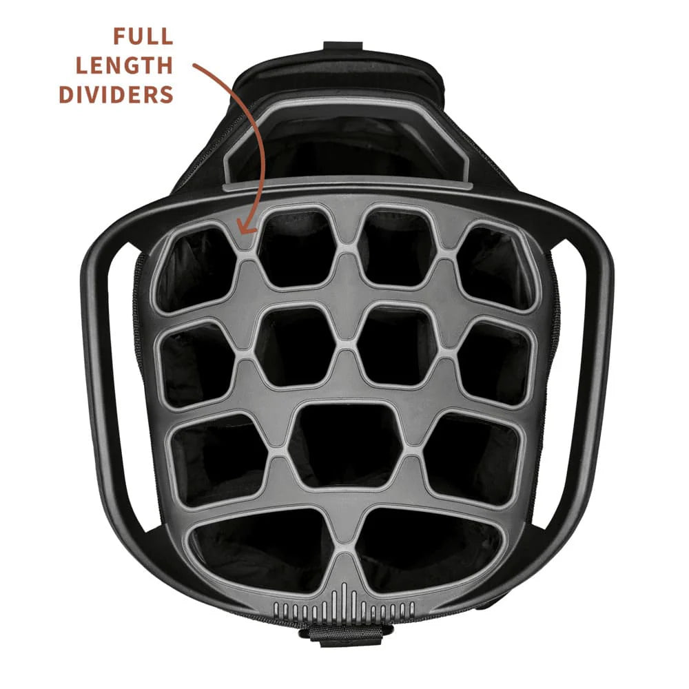 SUNDAY GOLF BIG RIG CART BAG - MATTE BLACK