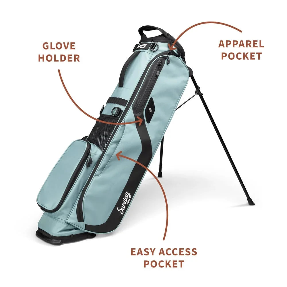 SUNDAY GOLF EL CAMINO WALKING BAG - SEAFOAM