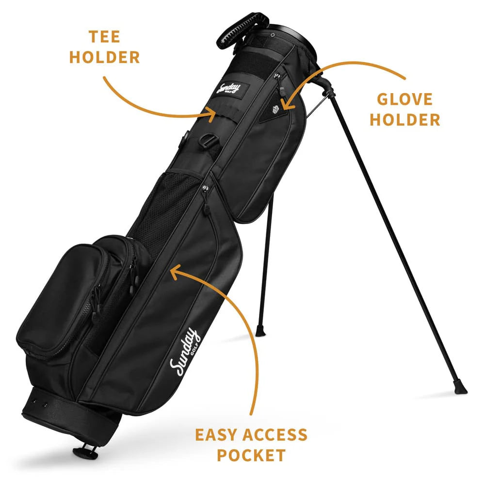 SUNDAY GOLF LOMA XL STAND BAG - MATTE BLACK