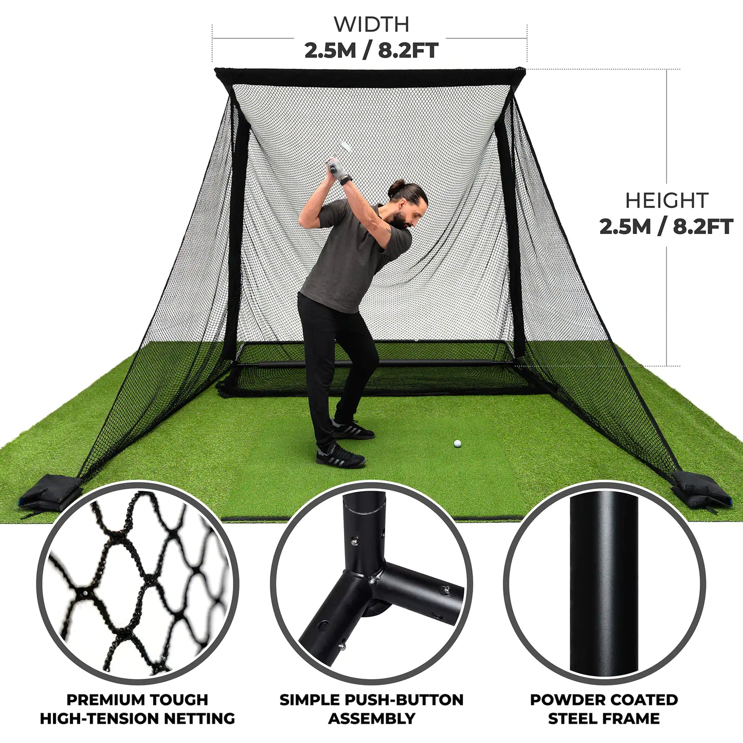 RAPSODO MLM2PRO PRACTICE NET BUNDLE