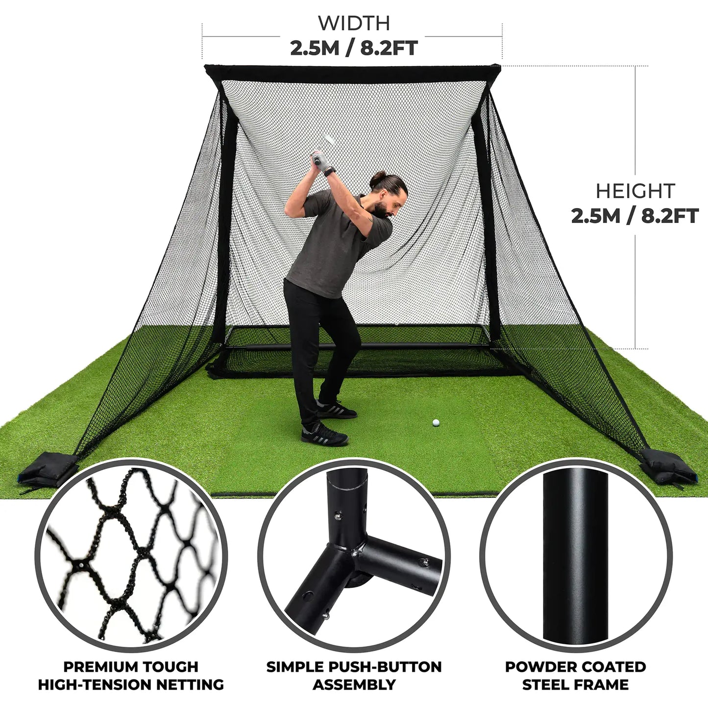 SIMSPACE DELUXE GOLF PRACTICE NET