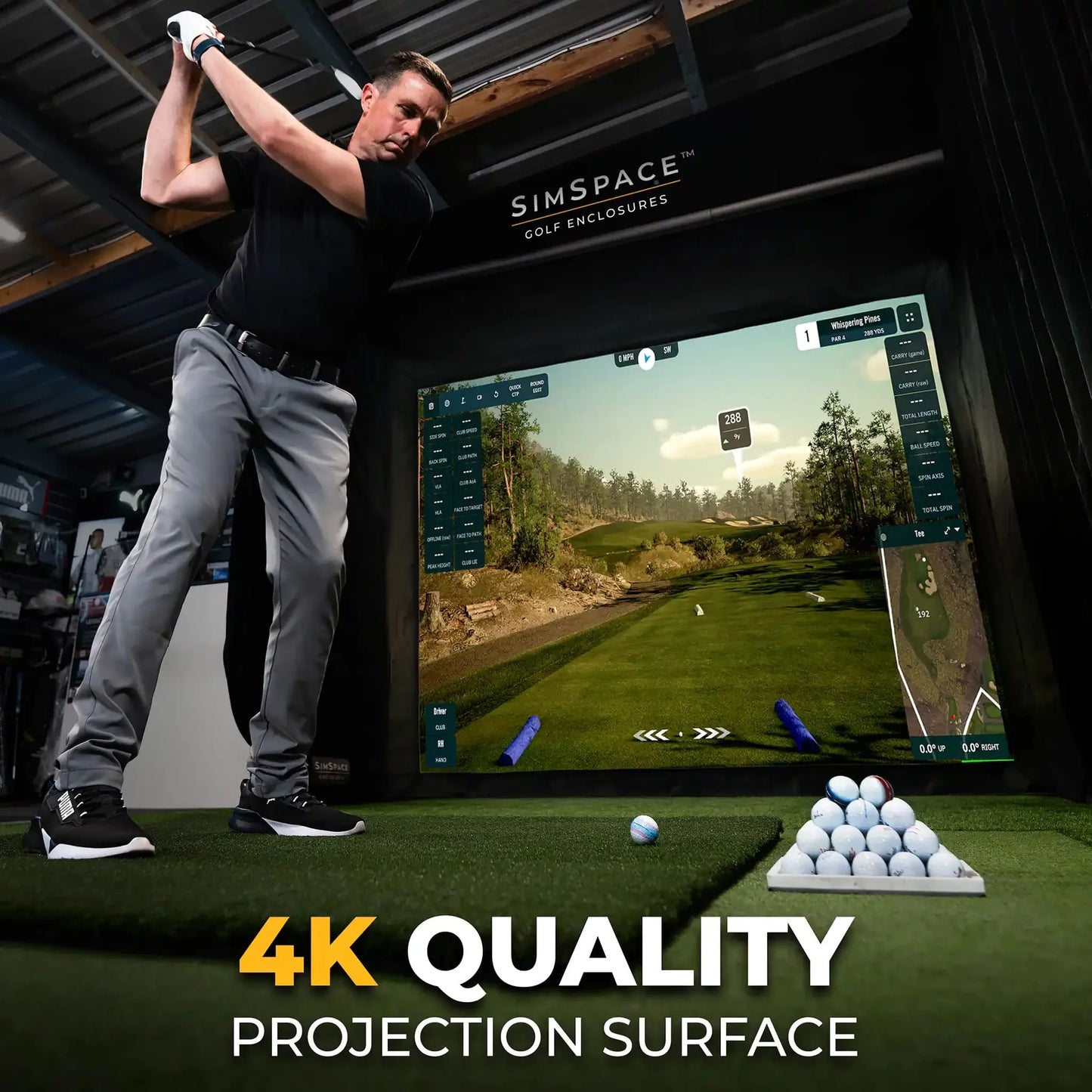 SIMSPACE SLIM GOLF ENCLOSURE
