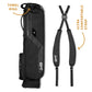 SUNDAY GOLF EL CAMINO WALKING BAG - MATTE BLACK