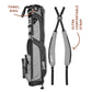 SUNDAY GOLF LOMA XL STAND BAG - HEATHER GRAY