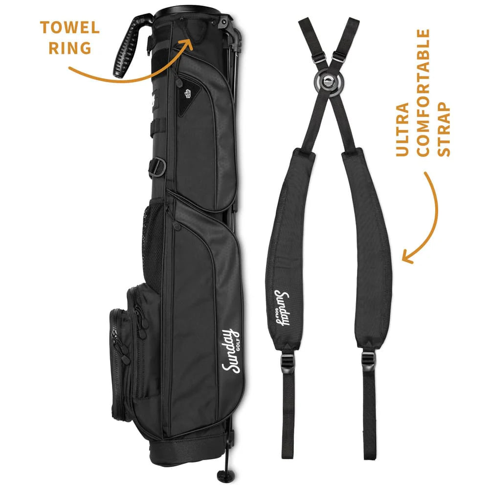 SUNDAY GOLF LOMA XL STAND BAG - MATTE BLACK