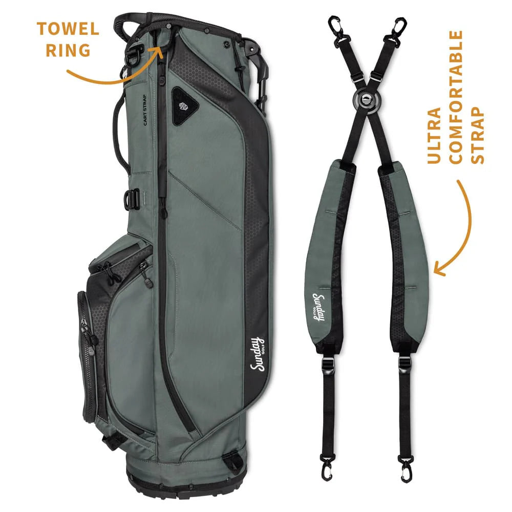 SUNDAY GOLF RYDER 23 STAND BAG - MIDNIGHT GREEN