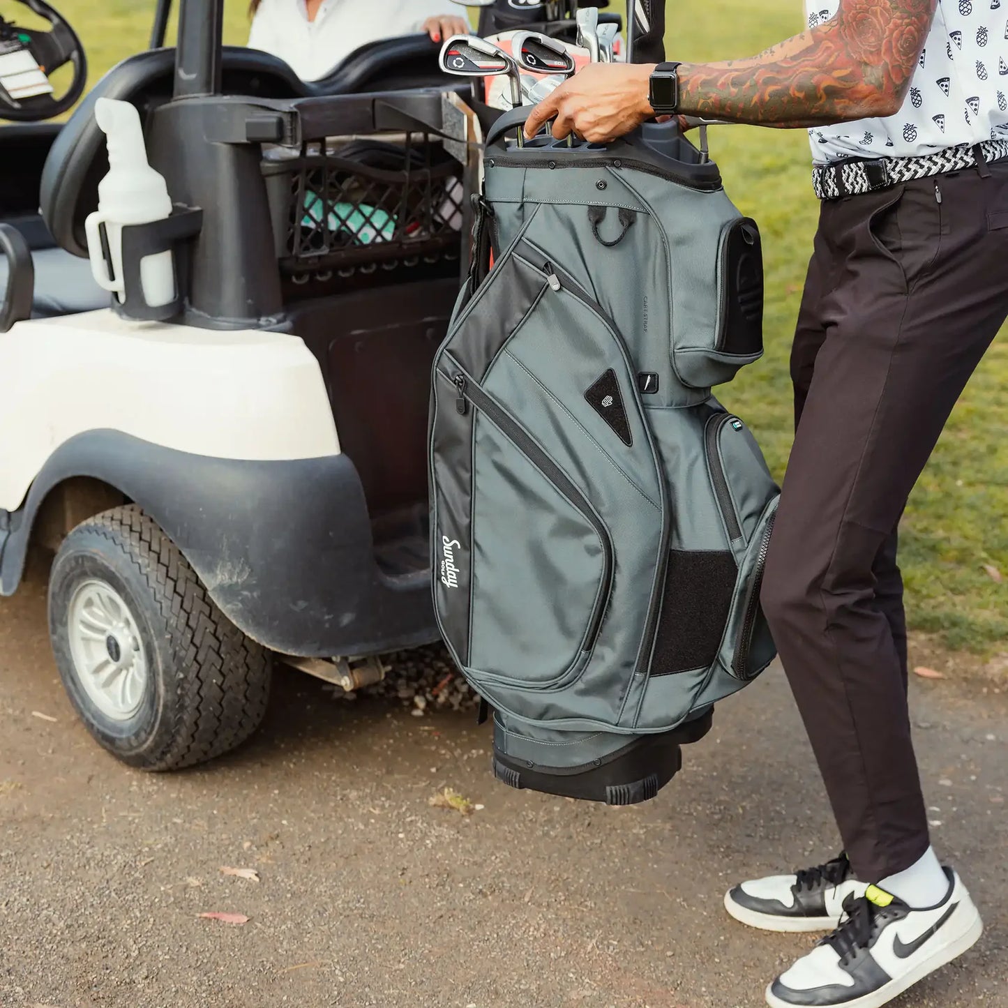SUNDAY GOLF BIG RIG CART BAG - MIDNIGHT GREEN