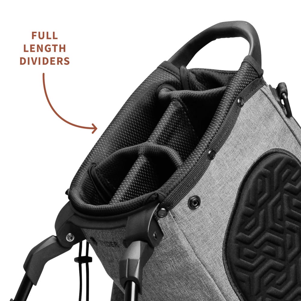 SUNDAY GOLF RYDER 23 STAND BAG - HEATHER GRAY