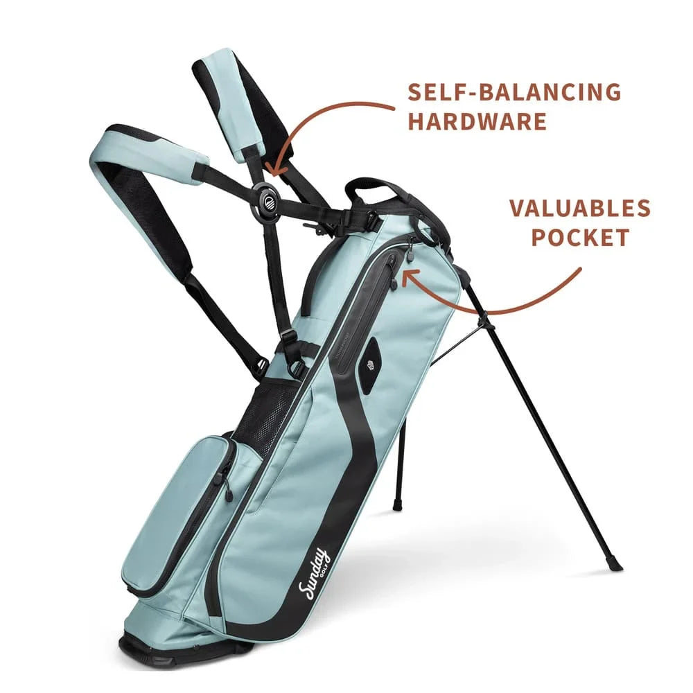 SUNDAY GOLF EL CAMINO WALKING BAG - SEAFOAM