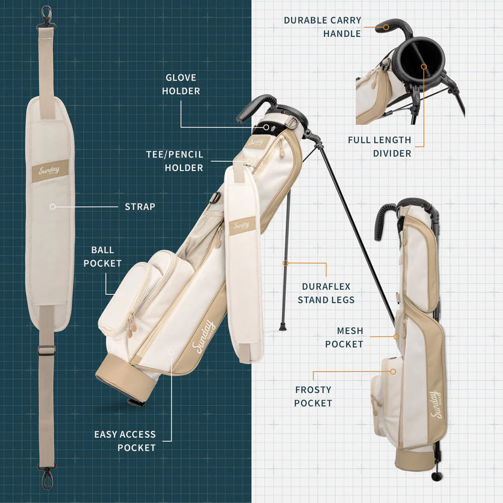 SUNDAY GOLF LOMA STAND BAG - TOASTED ALMOND
