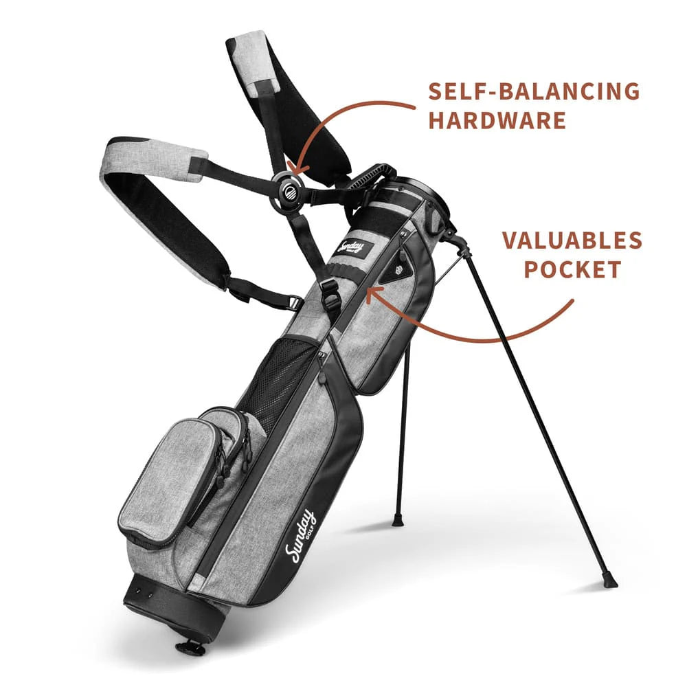 SUNDAY GOLF LOMA XL STAND BAG - HEATHER GRAY