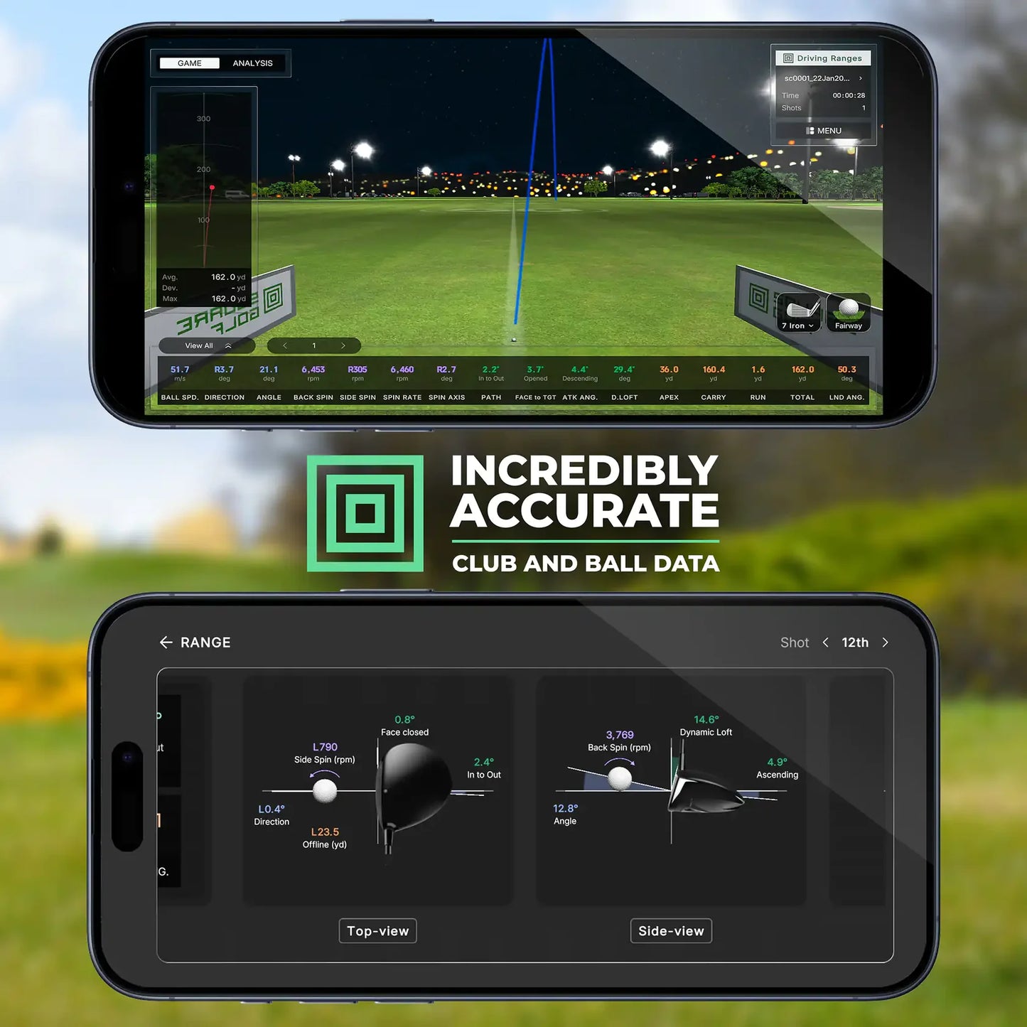 SQUARE GOLF OMNI LAUNCH MONITOR